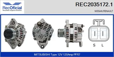 Alternator Nissan INTERSTAR Platform/Chassis