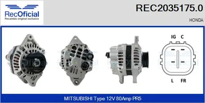 Alternator Honda JAZZ II · Honda CIVIC VIII Hatchback
