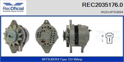 Alternator Mitsubishi L 300 / DELICA II Bus · Mitsubishi SAPPORO I · Mitsubishi GALANT III