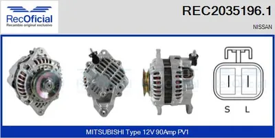 Alternator Nissan ALMERA II Hatchback · Nissan X-TRAIL I · Nissan X-TRAIL II