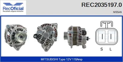 Alternator Nissan 350Z Coupe · Nissan 350Z Roadster