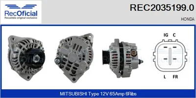 Alternator Honda CIVIC VII Hatchback · Honda CIVIC VII Coupe · Honda CIVIC VII Saloon