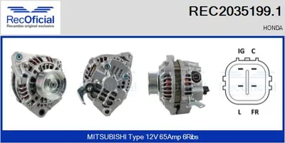 Alternator Honda CIVIC VII Hatchback · Honda CIVIC VII Coupe · Honda CIVIC VII Saloon