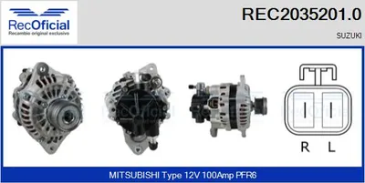 Alternator Suzuki JIMNY Closed Off-Road Vehicle