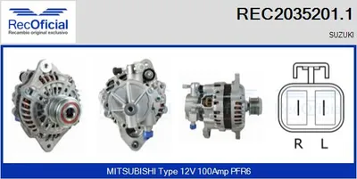 Alternator Suzuki JIMNY Closed Off-Road Vehicle