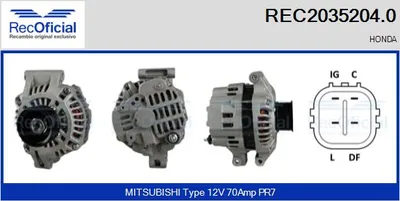 Alternator Honda STREAM · Honda CR-V II · Honda FR-V