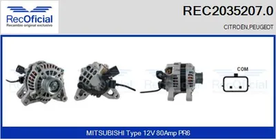 Alternator Citroën XSARA · Peugeot 206 Hatchback · Peugeot 206 CC