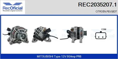 Alternator Citroën XSARA · Peugeot 206 Hatchback · Peugeot 206 CC