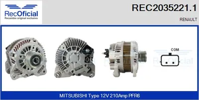 Alternator Renault LAGUNA III · Renault LAGUNA III Grandtour · Renault MEGANE III Hatchback