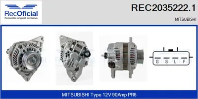 Alternator Mitsubishi L200 / TRITON