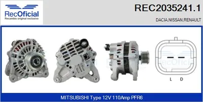 Alternator Renault KANGOO · Renault CLIO II · Renault KANGOO Express