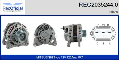 Alternator Nissan MICRA III · Nissan MICRA C+C III · Nissan NOTE