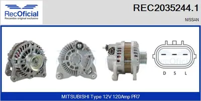 Alternator Nissan MICRA III · Nissan MICRA C+C III · Nissan NOTE