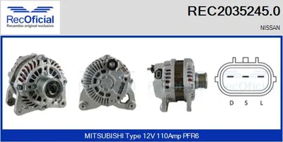 Alternator Nissan QASHQAI I · Nissan X-TRAIL II
