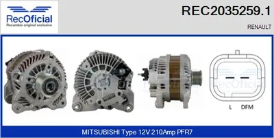 Alternator Renault VEL SATIS · Renault ESPACE IV · Renault LAGUNA III