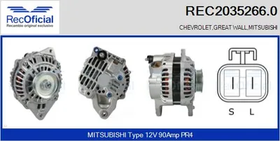 Alternator Mitsubishi L200 · Mitsubishi L400 Bus