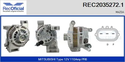 Alternator Mazda 3 · Mazda 3 Saloon