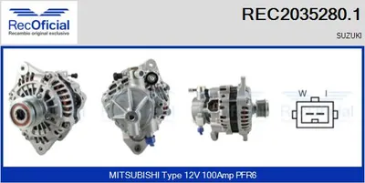 Alternator Suzuki JIMNY Closed Off-Road Vehicle