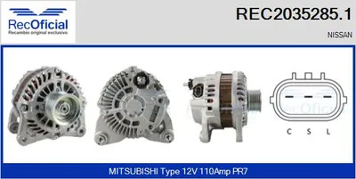 Alternator Nissan CUBE · Nissan JUKE