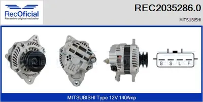 Alternator Mitsubishi PAJERO IV
