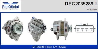 Alternator Mitsubishi PAJERO IV
