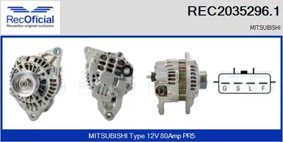 Alternator Mitsubishi COLT VI · Mitsubishi COLT CZC VI Convertible