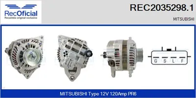 Alternator Mitsubishi L200 / TRITON