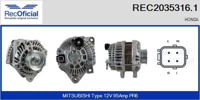 Alternator Honda CIVIC VIII Hatchback · Honda JAZZ III
