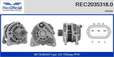 Alternator Nissan QASHQAI I