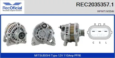 Alternator Nissan QASHQAI I