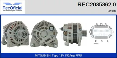 Alternator Nissan QASHQAI I · Nissan X-TRAIL II