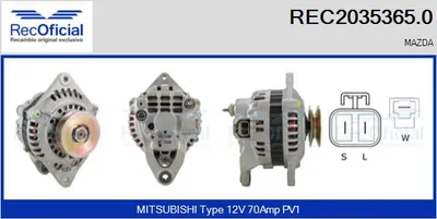 Alternator Mazda 626 III Station Wagon · Mazda 626 III · Mazda 626 III Hatchback
