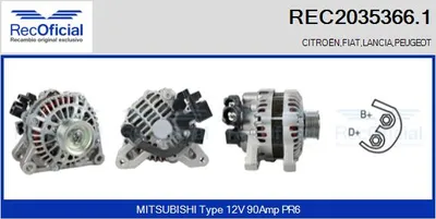 Alternator Peugeot 806 · Citroën XANTIA · Peugeot 306 Hatchback