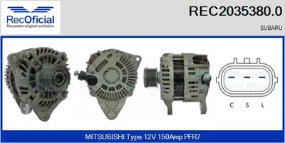 Alternator Subaru OUTBACK · Subaru LEGACY IV · Subaru LEGACY IV Estate