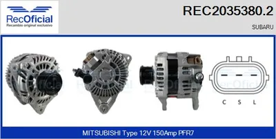 Alternator Subaru OUTBACK · Subaru LEGACY IV · Subaru LEGACY IV Estate
