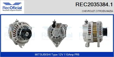 Alternator Citroën BX · Mazda CX-9