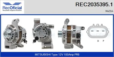 Alternator Mazda 3 · Mazda 3 Saloon