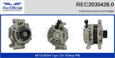 Alternator Mazda TRIBUTE