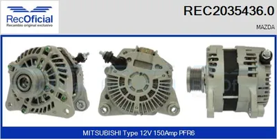 Alternator Mazda 3 · Mazda 3 Saloon · Mazda CX-3