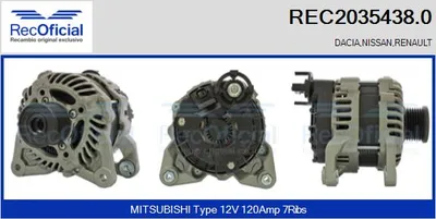 Alternator Dacia DUSTER · Nissan MICRA V