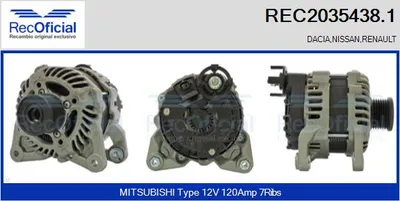 Alternator Dacia DUSTER · Nissan MICRA V