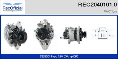 Alternator Vw TARO · Toyota HILUX V Pickup · Toyota HILUX VI Pickup