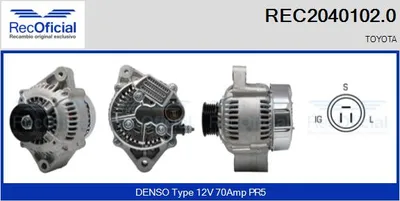 Alternator Toyota MR2 I · Toyota SUPRA · Toyota CAMRY