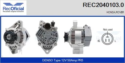 Alternator Rover 200 I Saloon · Honda CIVIC III Saloon · Honda CIVIC III Shuttle