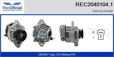 Alternator Daihatsu CUORE IV · Daihatsu CUORE II · Daihatsu HIJET Bus