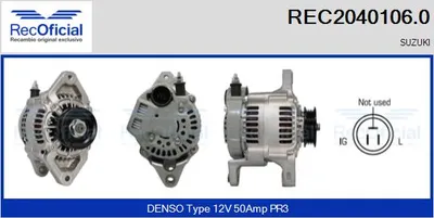 Alternator Suzuki SWIFT II Hatchback · Suzuki ALTO I · Suzuki SWIFT II Saloon
