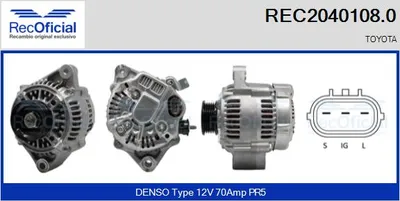 Alternator Toyota RAV 4 I · Toyota CAMRY · Toyota CAMRY Estate