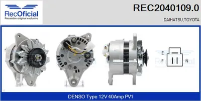 Alternator Toyota COROLLA Hatchback · Toyota CRESSIDA Saloon · Toyota LITEACE Van