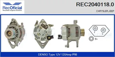 Alternator Chrysler LE BARON Saloon · Jeep WRANGLER II · Jeep CHEROKEE