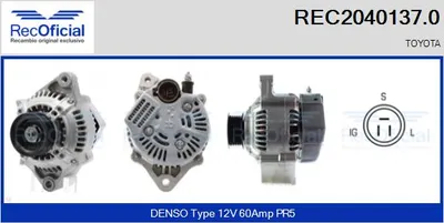 Alternator Toyota COROLLA Compact · Toyota COROLLA Coupe · Toyota COROLLA Liftback